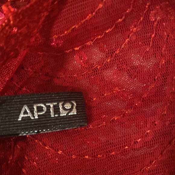 Apt 19 Wine Colored Sequined Scarf - Picture 6 of 6